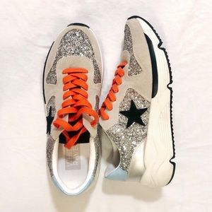 DUPE GGDB Golden Goose Deluxe Brand lookalikes silver glitter star sneaker RSOLE